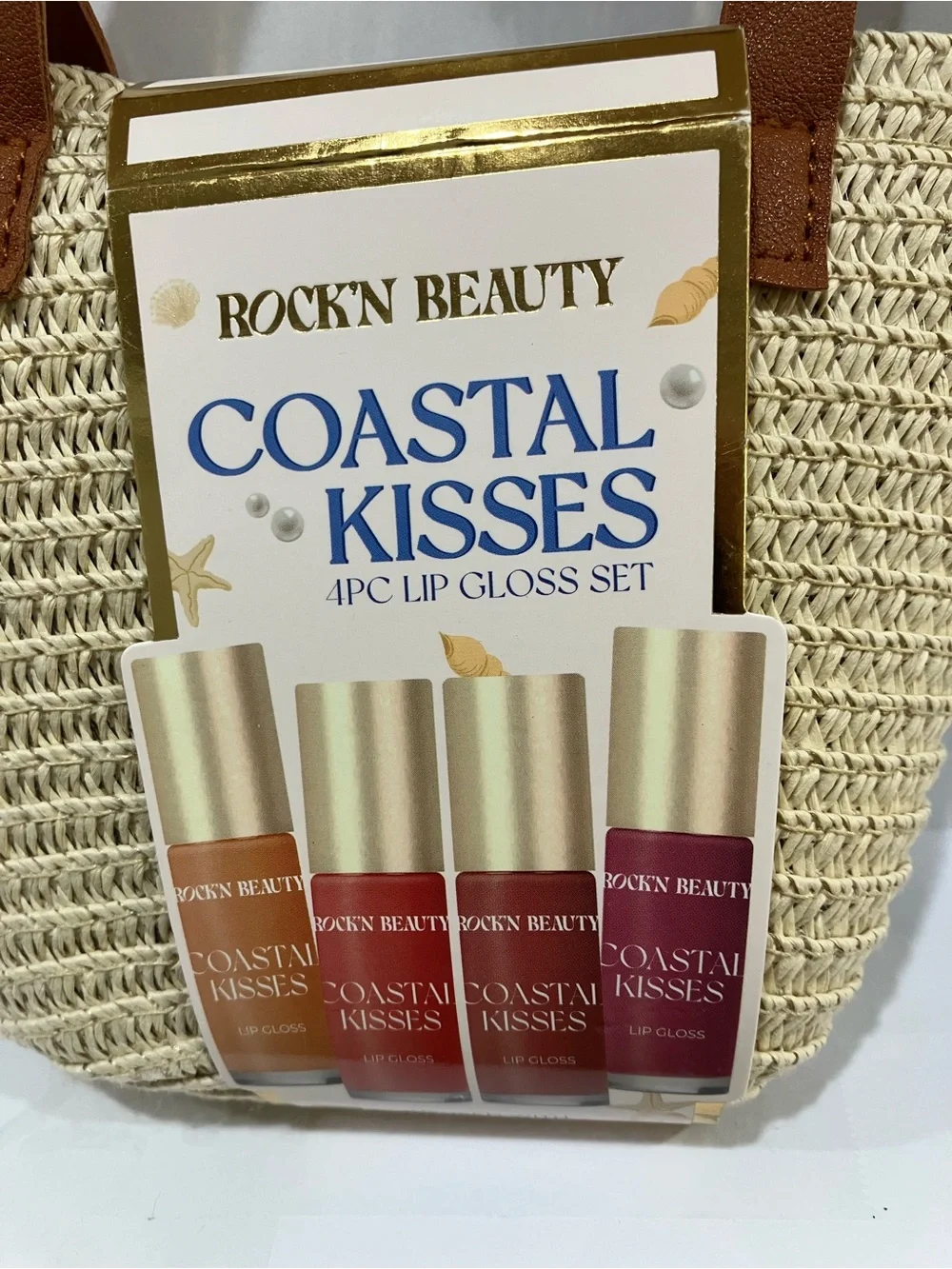 Rock'n Beauty Coastal Kisses 4 pc lip gloss set